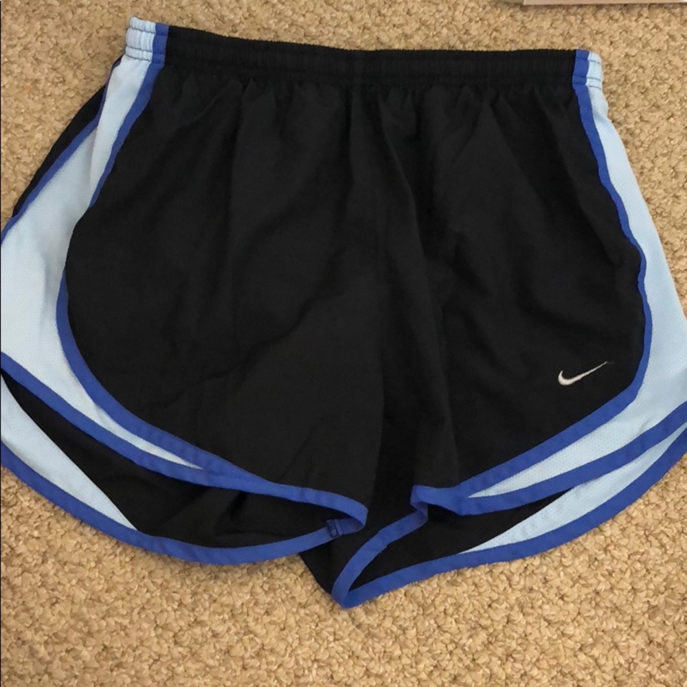Nike Dri Fit Shorts Black and Blue